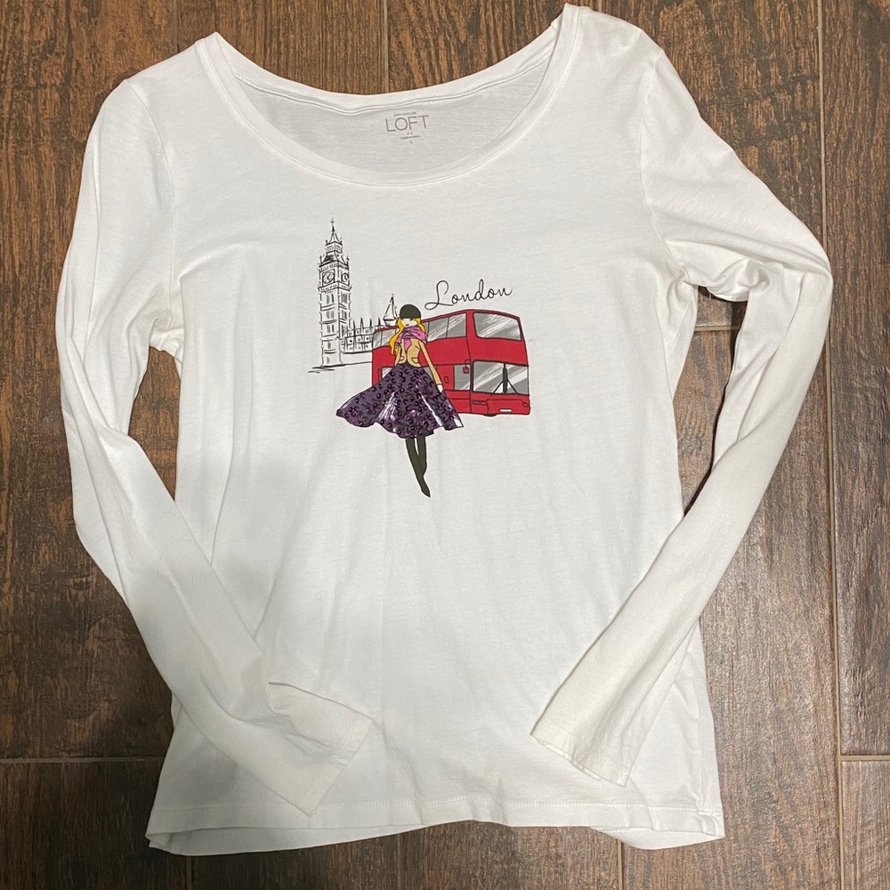 Ann Taylor LOFT long sleeve top size S